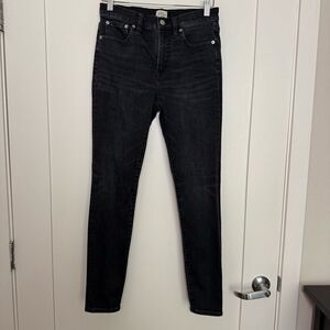 J Crew 9" High Rise Toothpick Jeans Womens Size 28 Dark Wash Denim Stretch